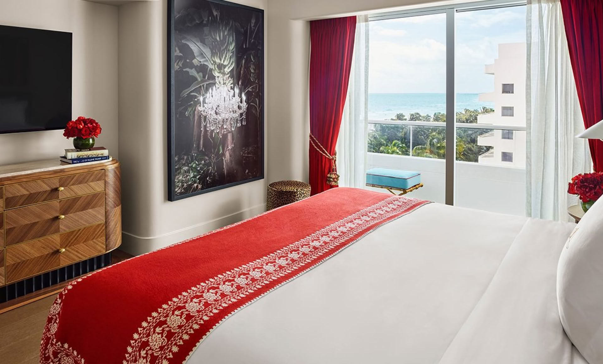 Chambre avec vue partielle sur l’océan
