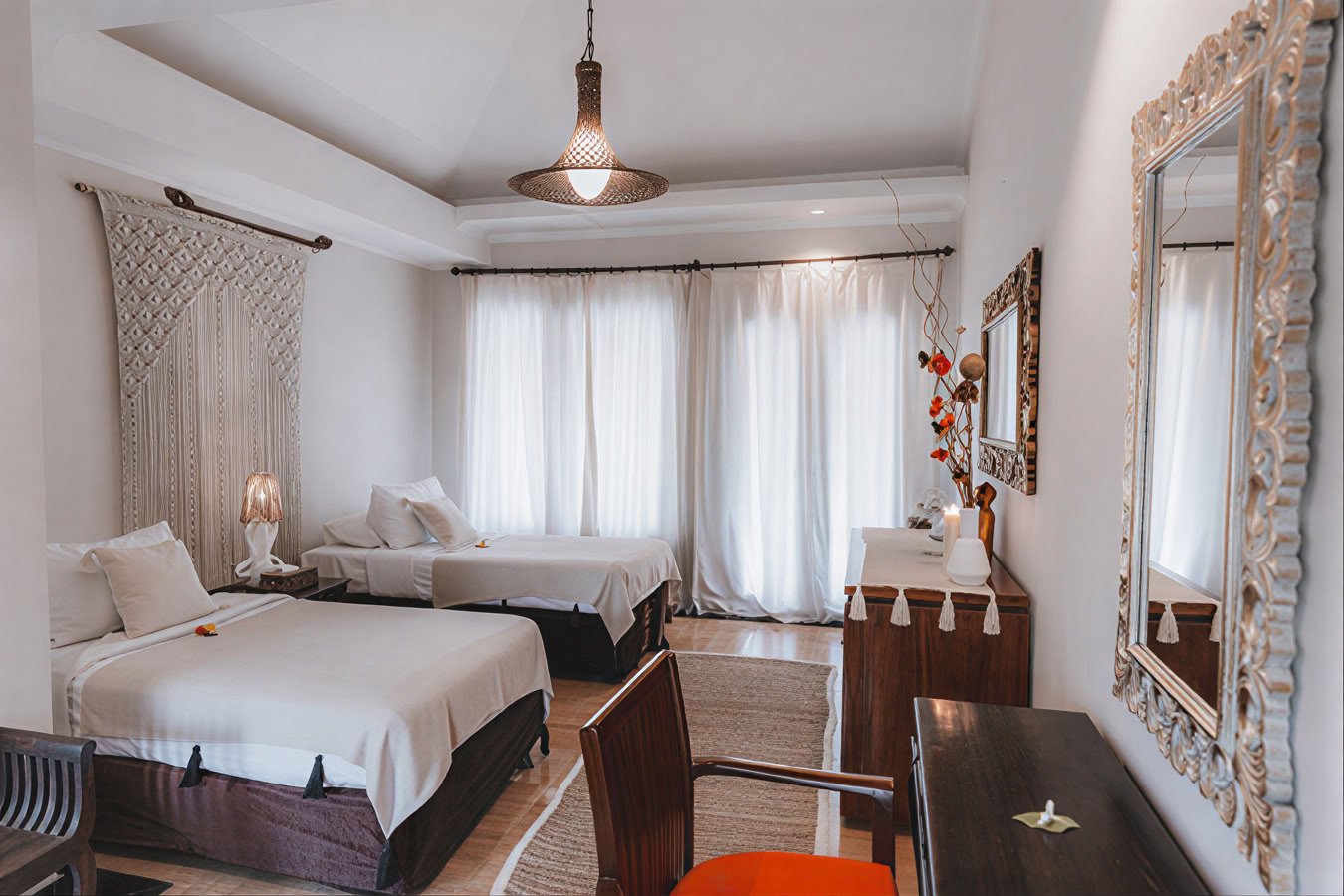 Chambre à deux lits