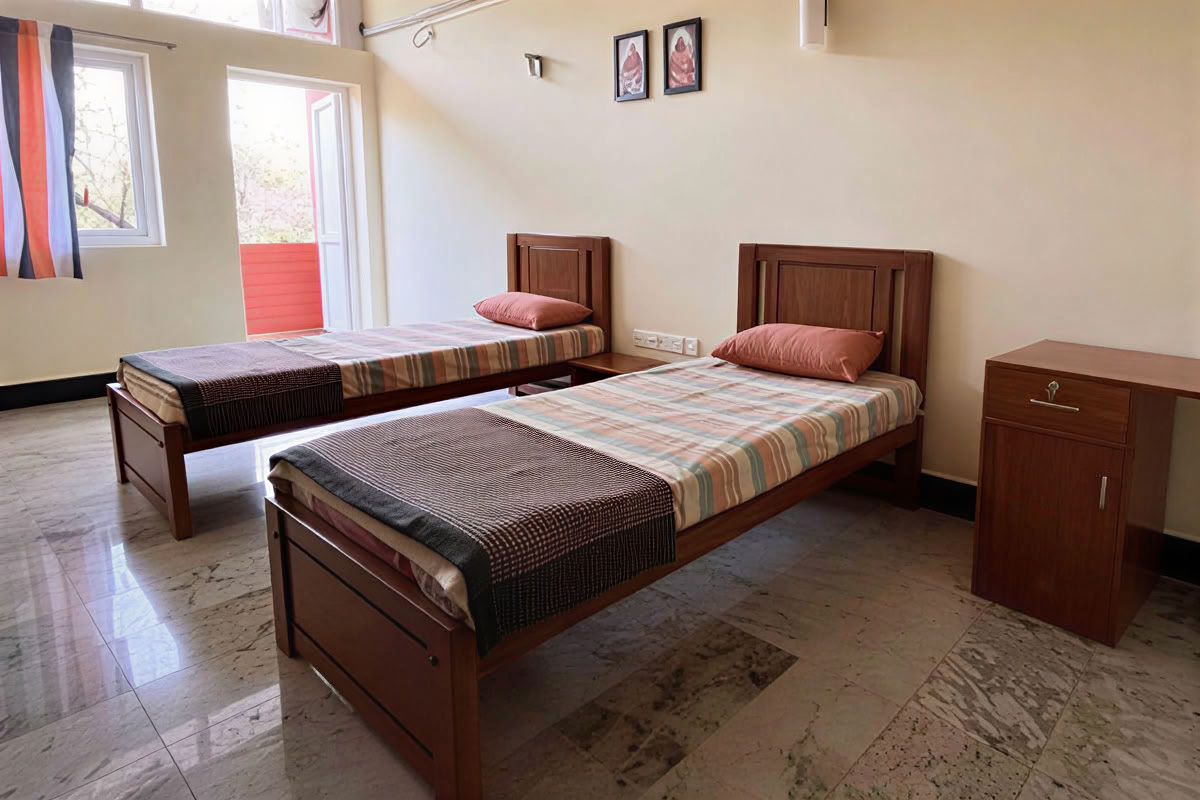 Chambre twin partagée