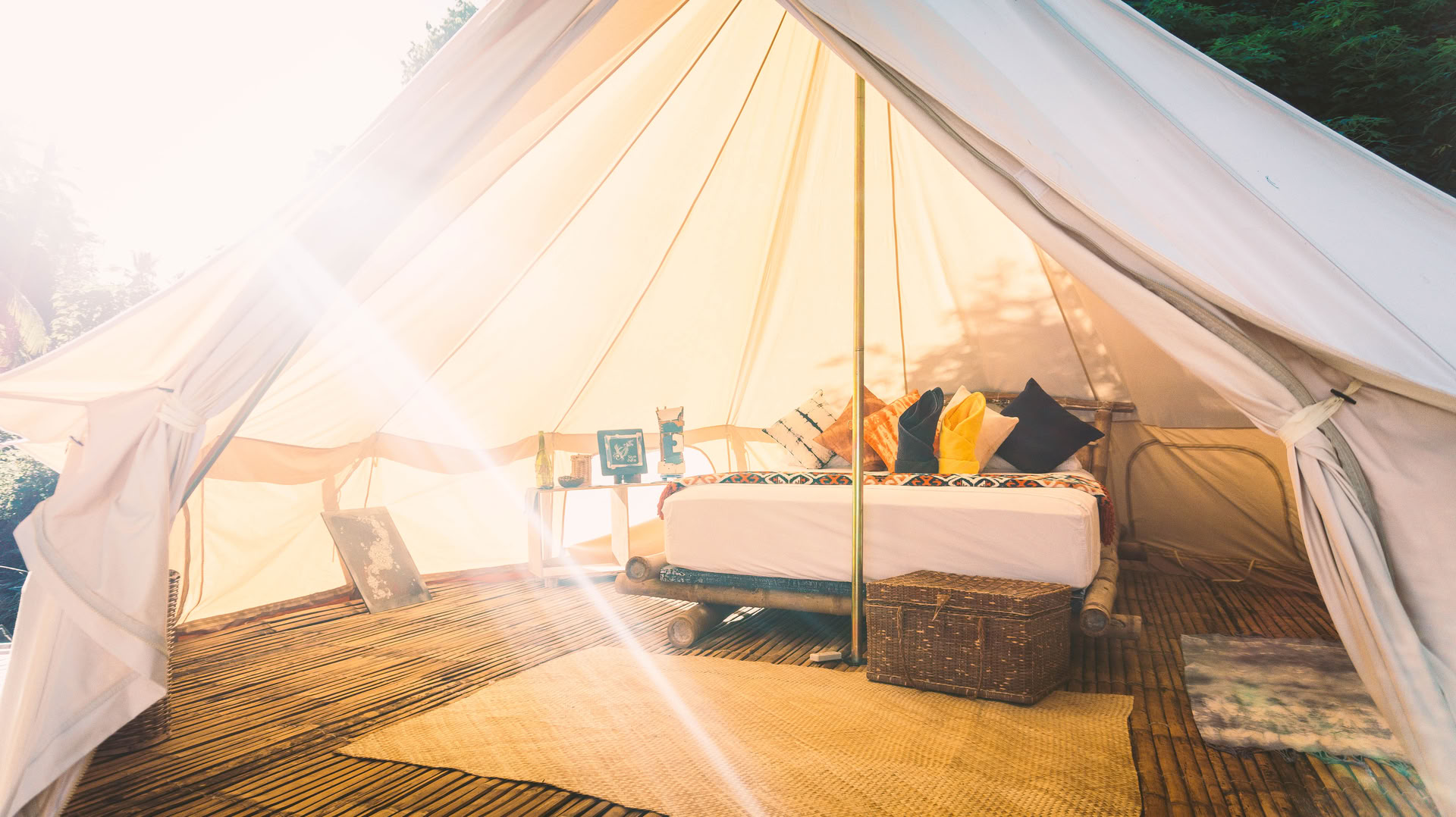 Tente de glamping