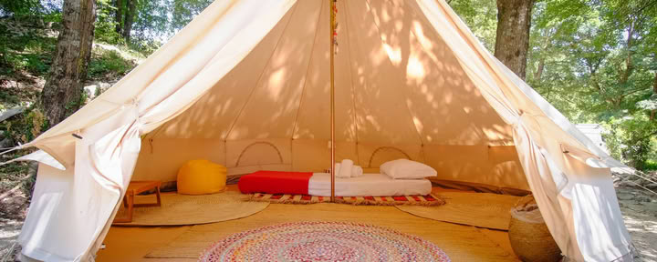 Tente de glamping individuelle