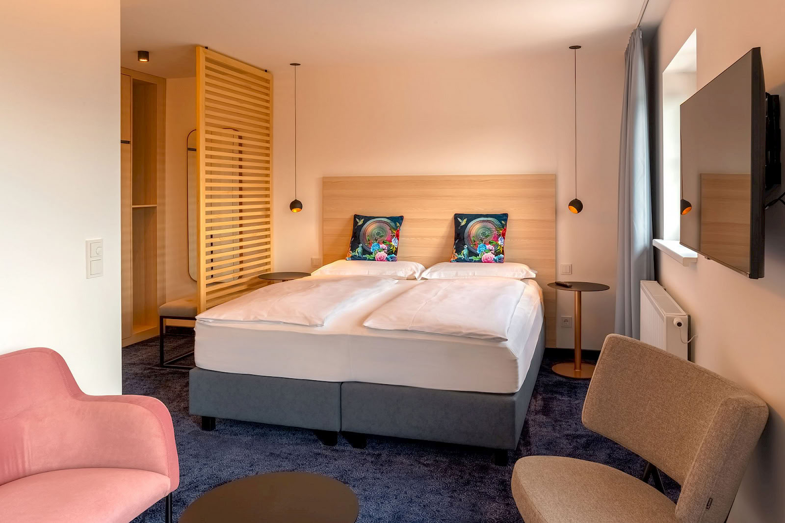 Chambre double de luxe avec balcon