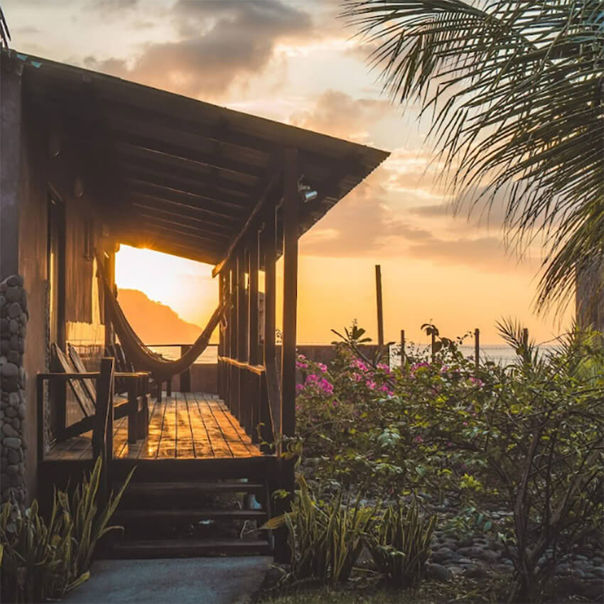 Bungalow privé en bord de mer