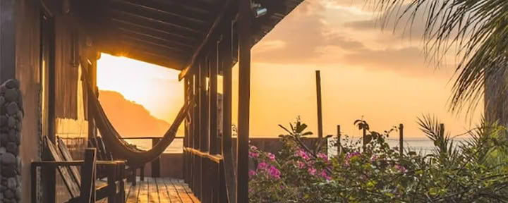 Bungalow privé en bord de mer