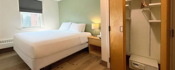 Chambre privée avec salle de bain commune